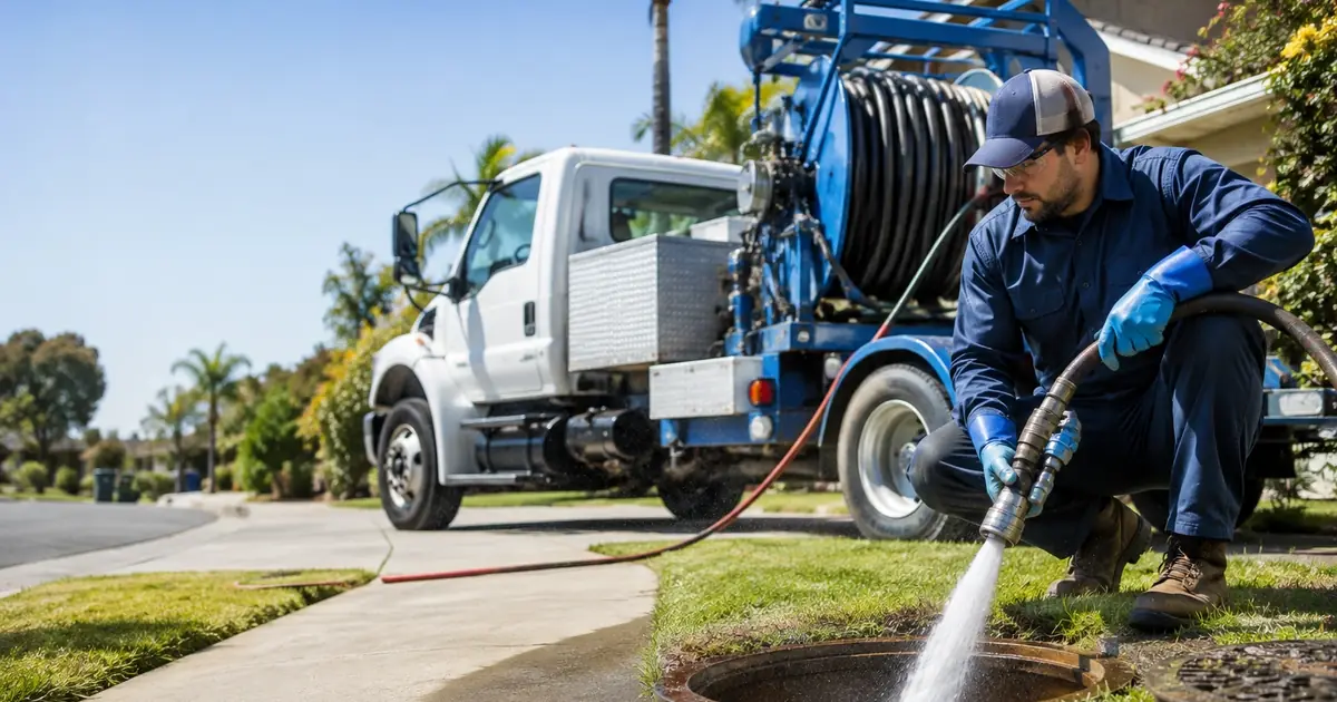 Hydro jet sewer cleaning Tujunga
