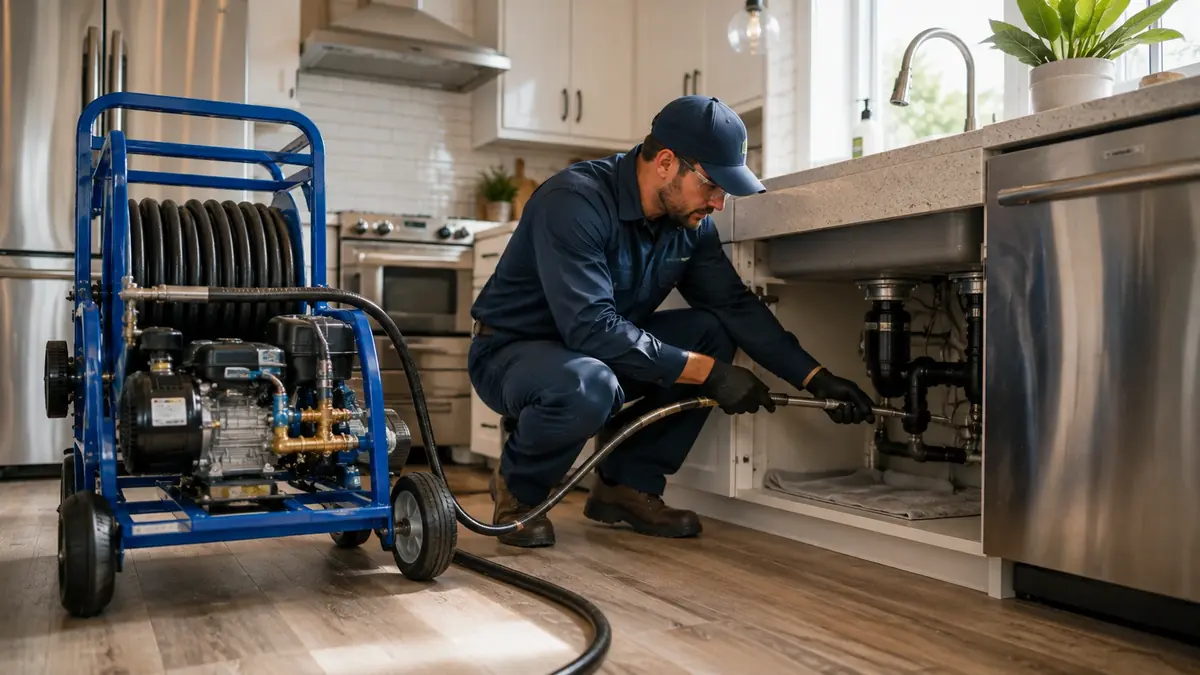 Kitchen Drain Hydro Jetting in Tujunga